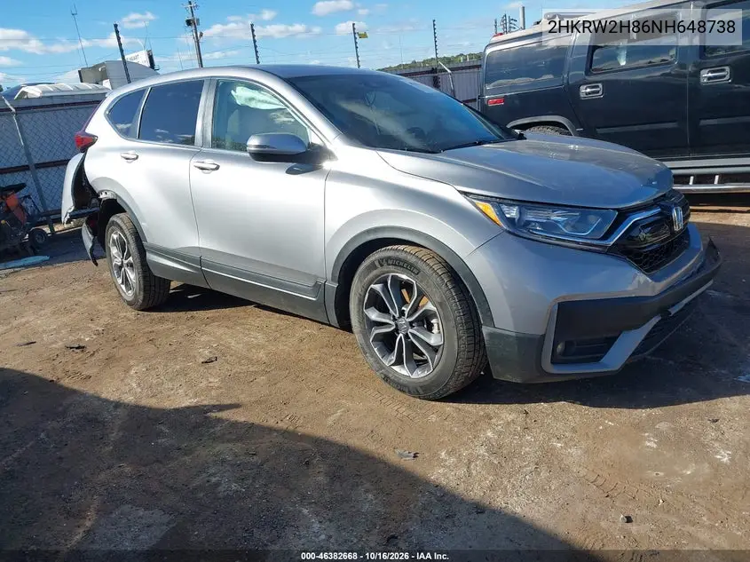 HONDA CR-V 2022, VIN 2HKRW2H86NH648738