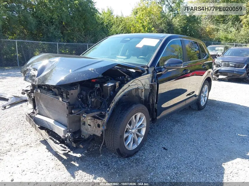 2023 HONDA CR-V VIN 7FARS4H77PE020059 — фото 2