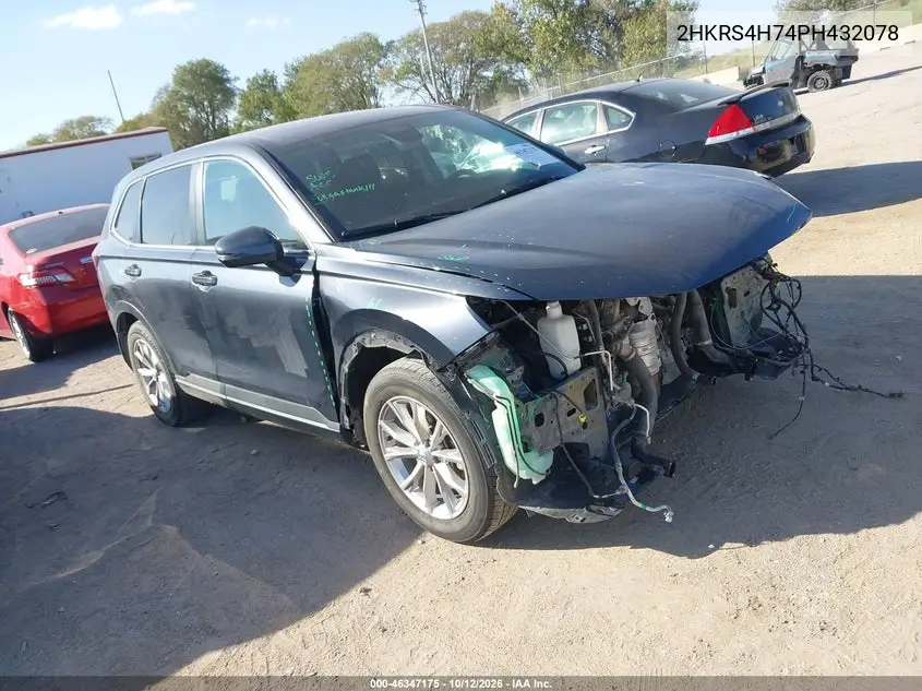 HONDA CR-V 2023, VIN 2HKRS4H74PH432078