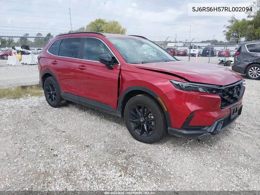 HONDA CR-V 2024, VIN 5J6RS6H57RL002094