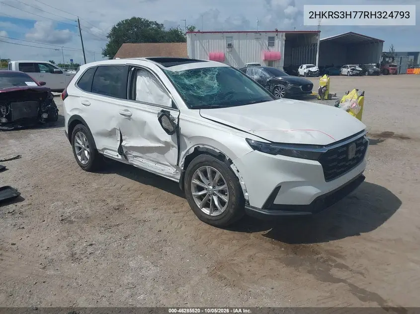 HONDA CR-V 2024, VIN 2HKRS3H77RH324793
