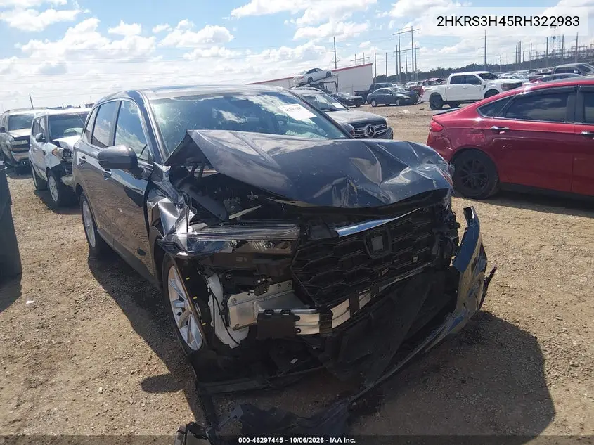 HONDA CR-V 2024, VIN 2HKRS3H45RH322983