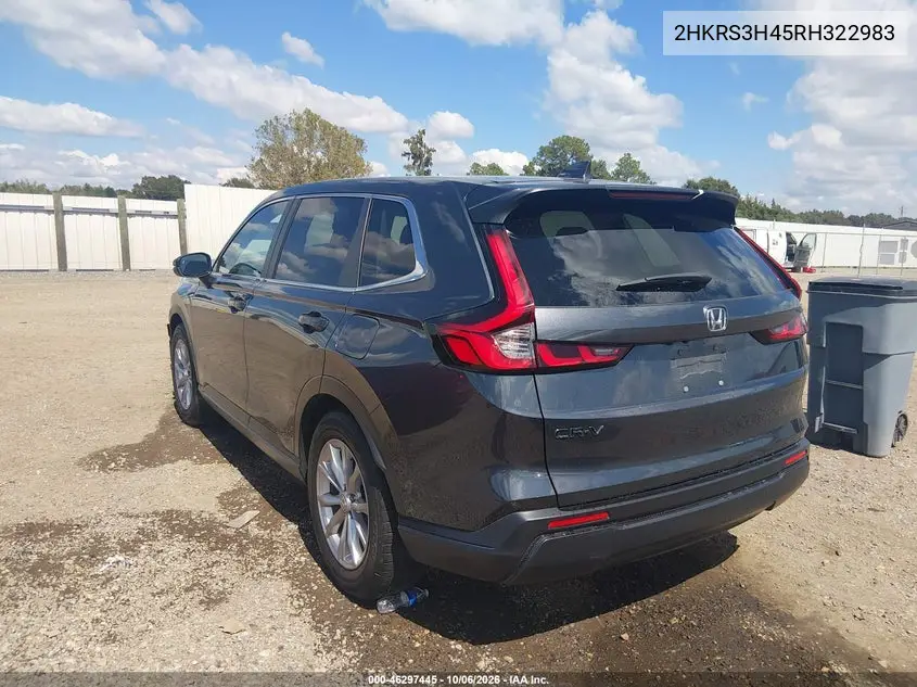 2024 HONDA CR-V VIN 2HKRS3H45RH322983 — фото 3