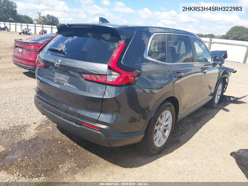 2024 HONDA CR-V VIN 2HKRS3H45RH322983 — фото 4