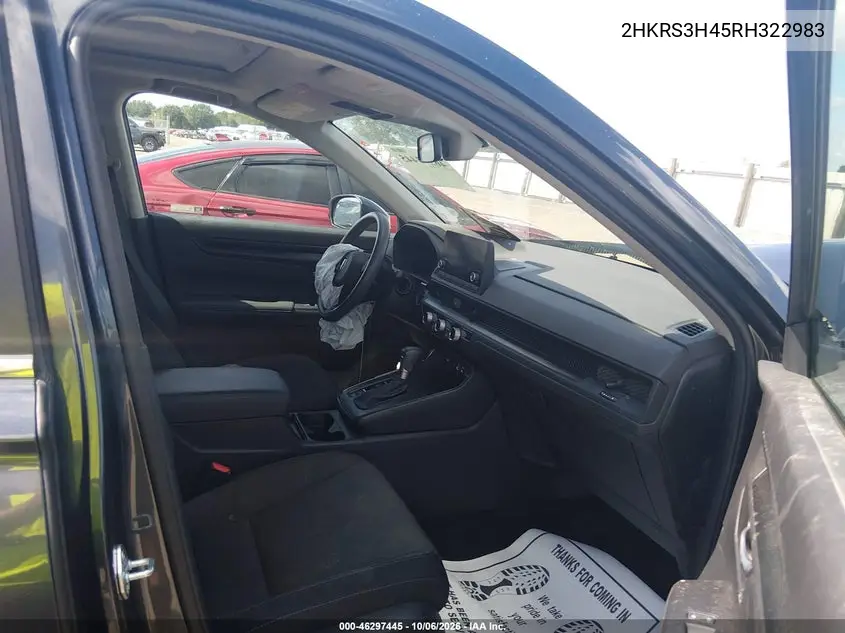 2024 HONDA CR-V VIN 2HKRS3H45RH322983 — фото 5