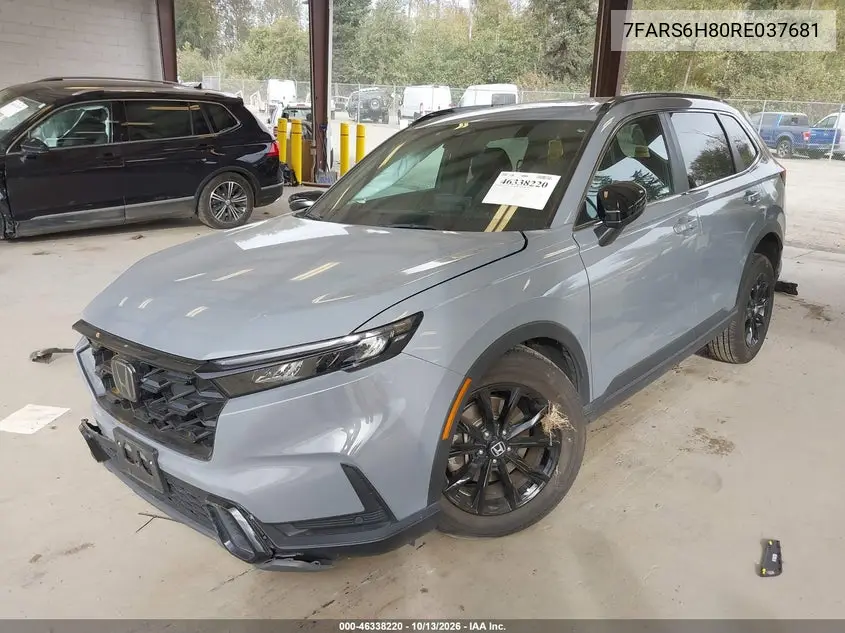 2024 HONDA CR-V VIN 7FARS6H80RE037681 — фото 2
