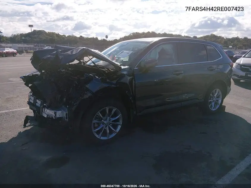 2024 HONDA CR-V VIN 7FARS4H42RE007423 — фото 2
