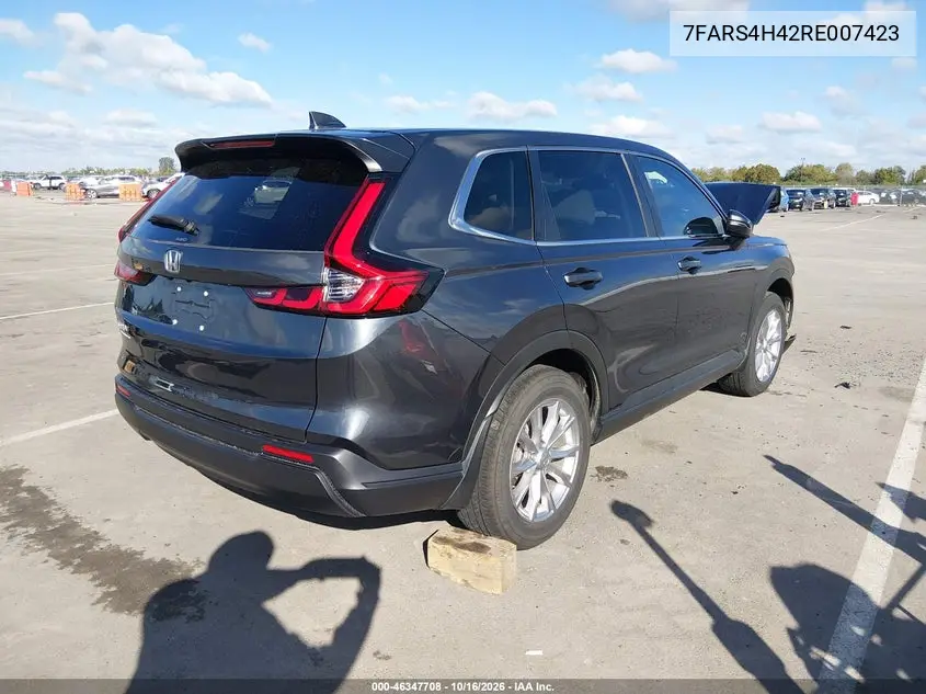 2024 HONDA CR-V VIN 7FARS4H42RE007423 — фото 4