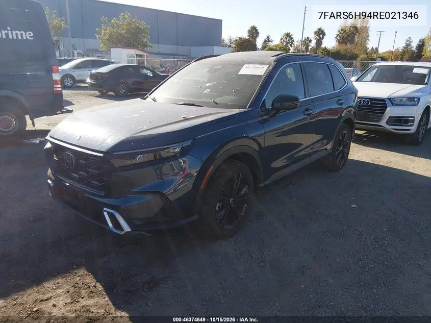 2024 HONDA CR-V VIN 7FARS6H94RE021346 — фото 2