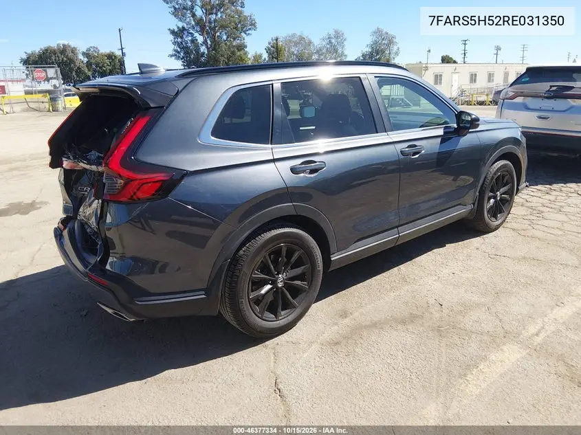 2024 HONDA CR-V VIN 7FARS5H52RE031350 — фото 4