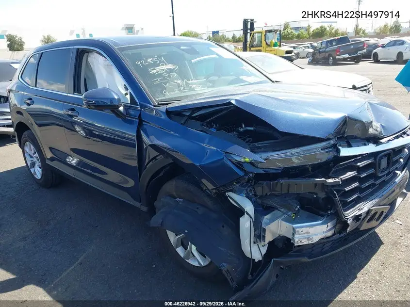 HONDA CR-V 2025, VIN 2HKRS4H22SH497914