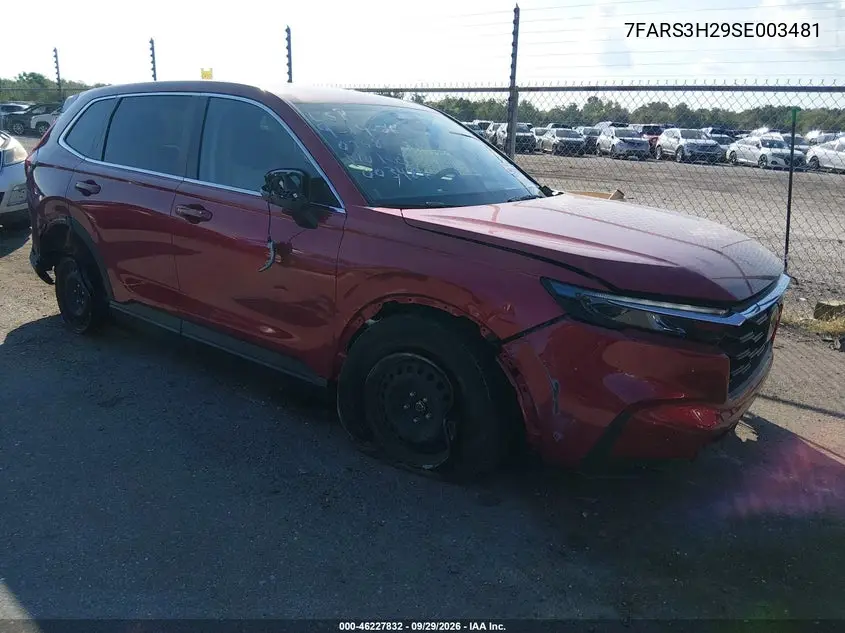 HONDA CR-V 2025, VIN 7FARS3H29SE003481
