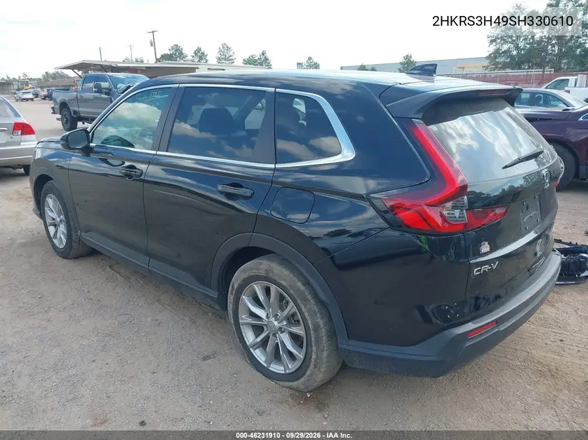 2025 HONDA CR-V VIN 2HKRS3H49SH330610 — фото 3