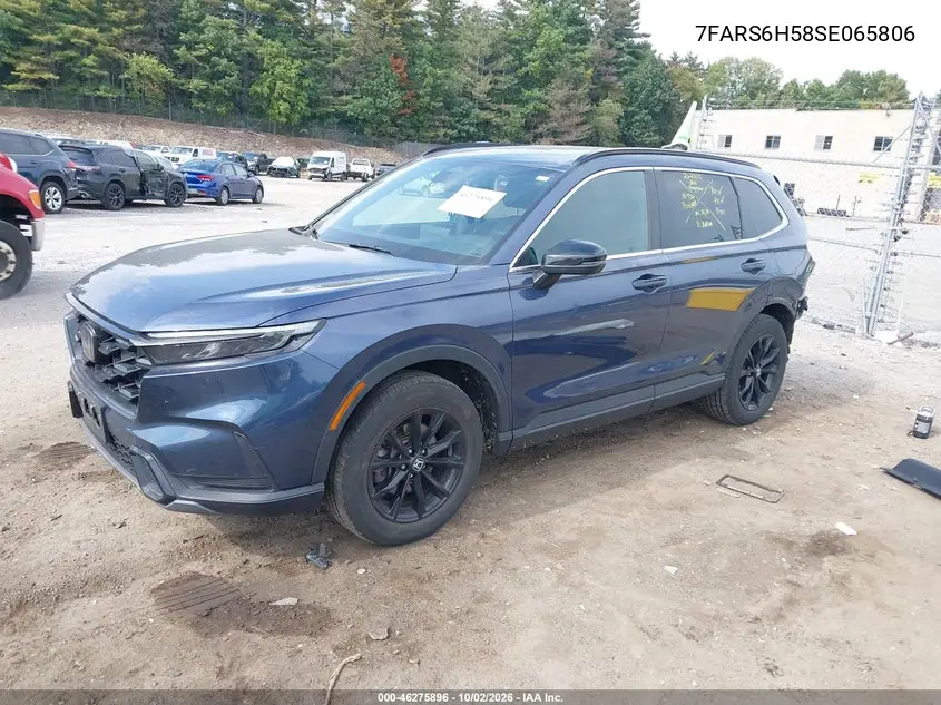 2025 HONDA CR-V VIN 7FARS6H58SE065806 — фото 2