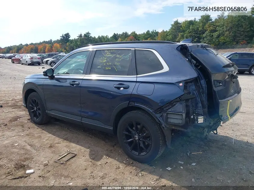 2025 HONDA CR-V VIN 7FARS6H58SE065806 — фото 3