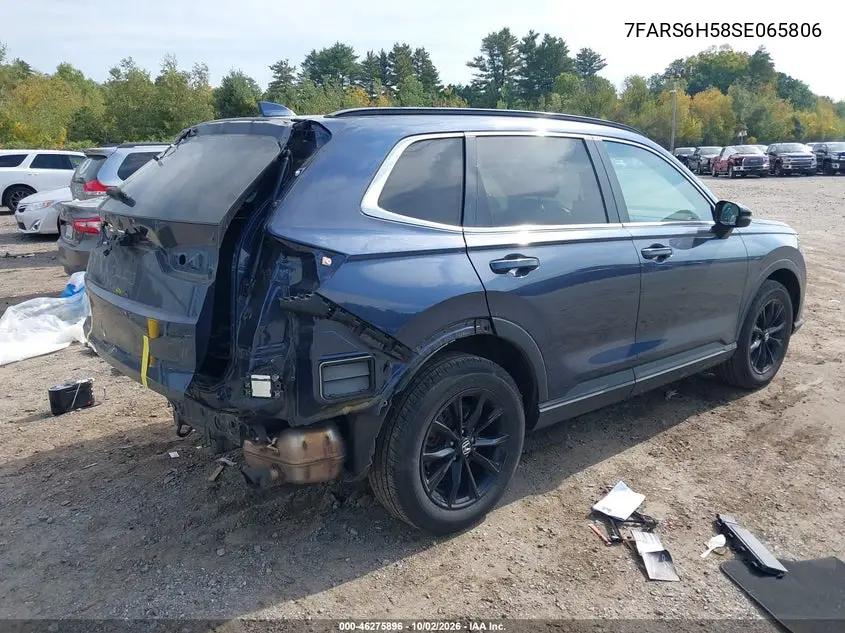 2025 HONDA CR-V VIN 7FARS6H58SE065806 — фото 4