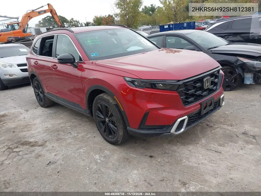HONDA CR-V 2025, VIN 2HKRS6H92SH812381