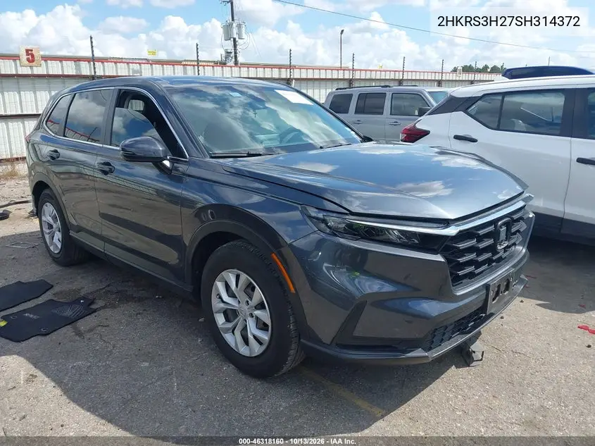 HONDA CR-V 2025, VIN 2HKRS3H27SH314372