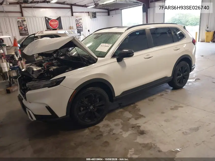 2025 HONDA CR-V VIN 7FARS6H93SE026740 — фото 2