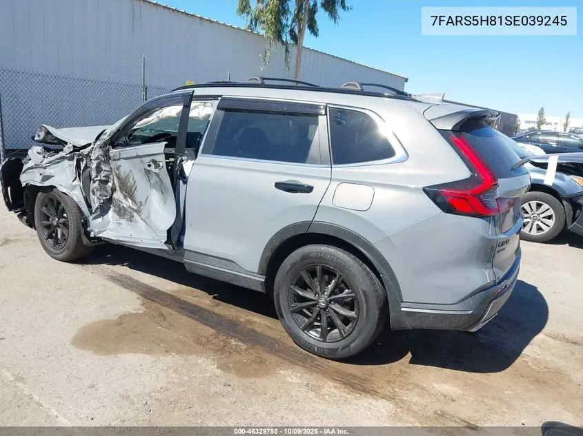 2025 HONDA CR-V VIN 7FARS5H81SE039245 — фото 3