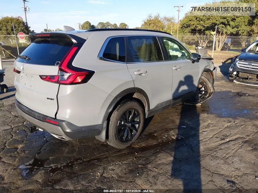 2025 HONDA CR-V VIN 7FARS6H81SE089150 — фото 4