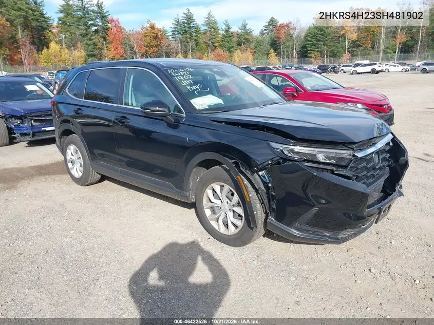 HONDA CR-V 2025, VIN 2HKRS4H23SH481902