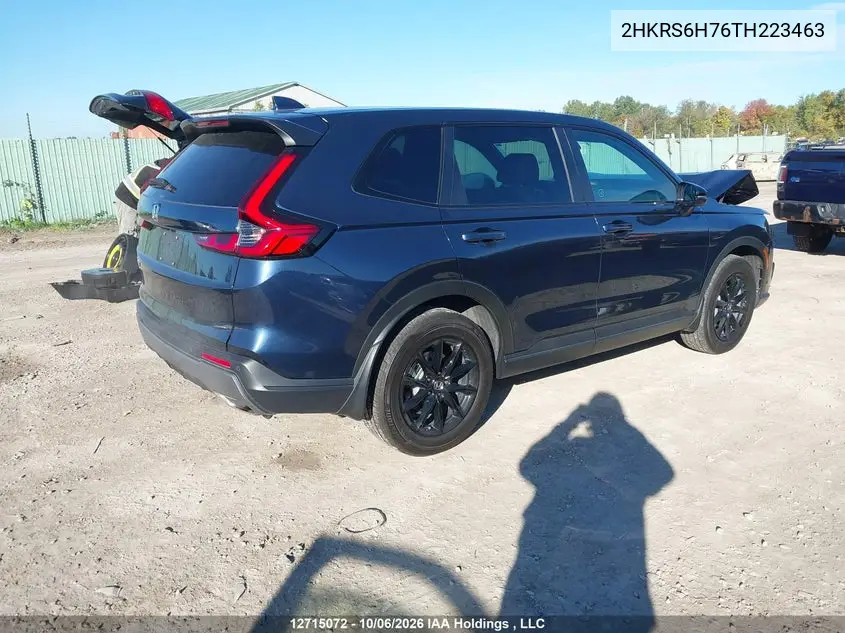 2026 HONDA CR-V VIN 2HKRS6H76TH223463 — фото 4