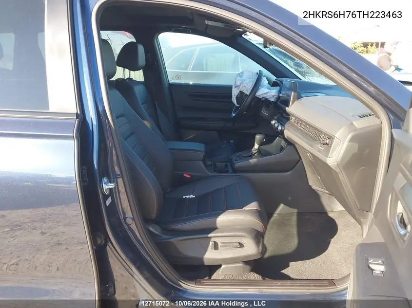 2026 HONDA CR-V VIN 2HKRS6H76TH223463 — фото 5