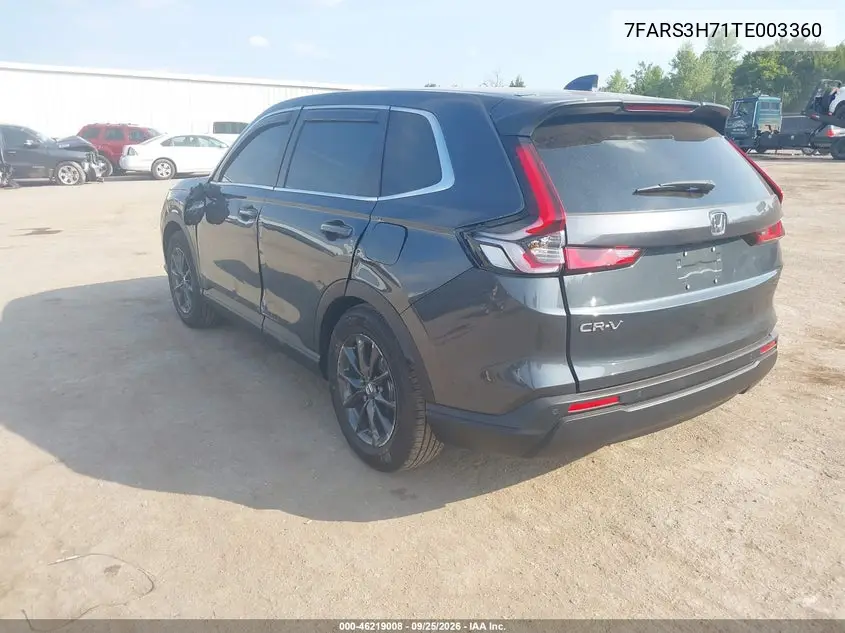 2026 HONDA CR-V VIN 7FARS3H71TE003360 — фото 3