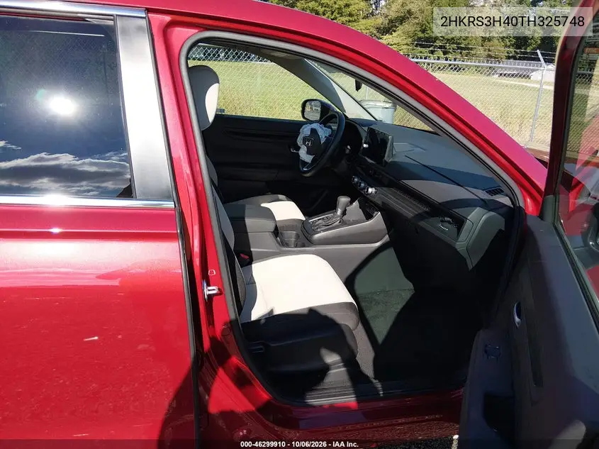 2026 HONDA CR-V VIN 2HKRS3H40TH325748 — фото 5