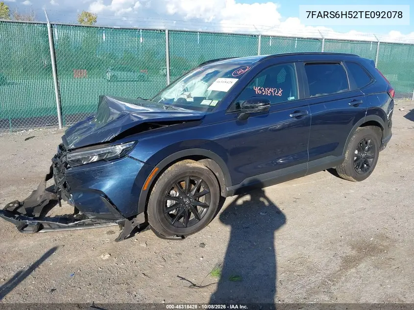 2026 HONDA CR-V VIN 7FARS6H52TE092078 — фото 2