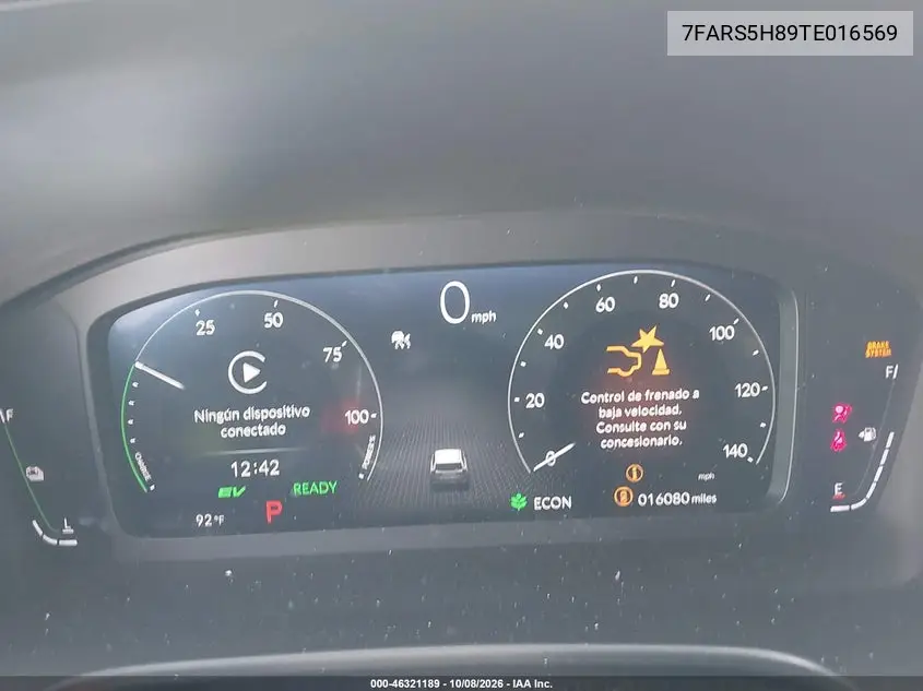 2026 HONDA CR-V VIN 7FARS5H89TE016569 — фото 7