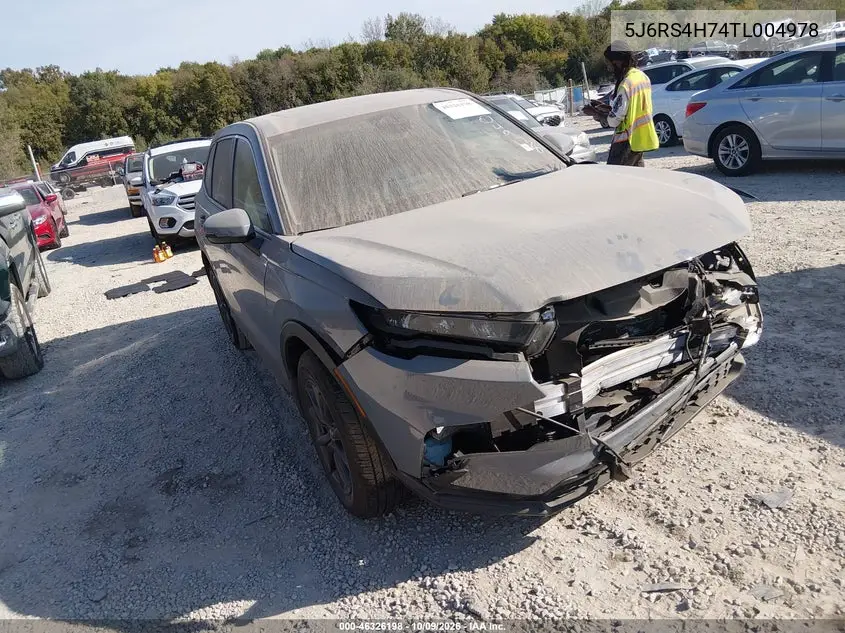 HONDA CR-V 2026, VIN 5J6RS4H74TL004978