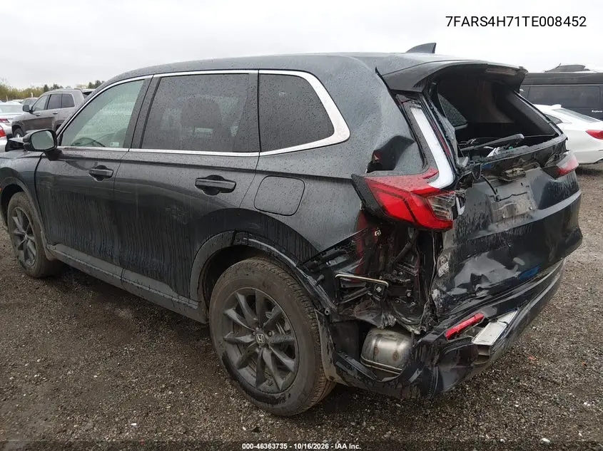 2026 HONDA CR-V VIN 7FARS4H71TE008452 — фото 3
