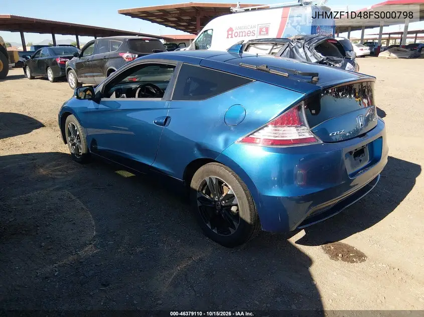 2015 HONDA CR-Z VIN JHMZF1D48FS000798 — фото 3