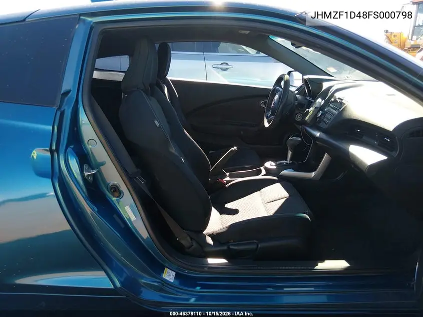 2015 HONDA CR-Z VIN JHMZF1D48FS000798 — фото 5