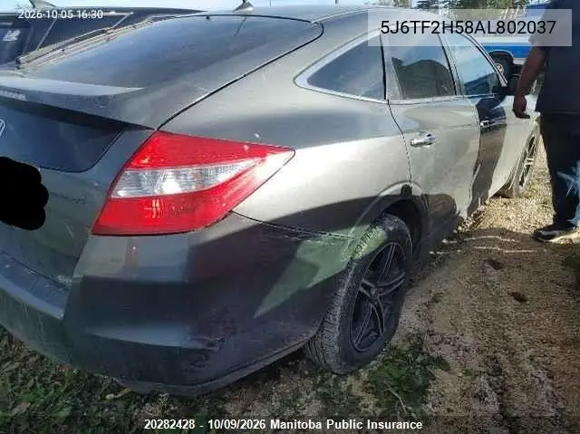 2010 HONDA CROSSTOUR VIN 5J6TF2H58AL802037 — фото 4
