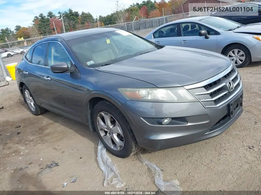 HONDA CROSSTOUR 2010, VIN 5J6TF2H52AL001104