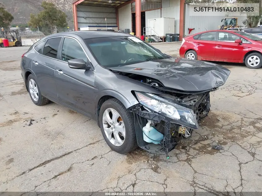 HONDA CROSSTOUR 2010, VIN 5J6TF1H51AL010483