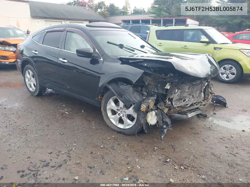 HONDA CROSSTOUR 2011, VIN 5J6TF2H53BL005874