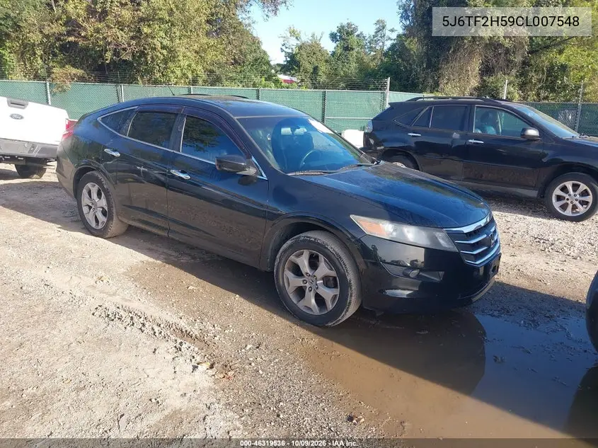 HONDA CROSSTOUR 2012, VIN 5J6TF2H59CL007548