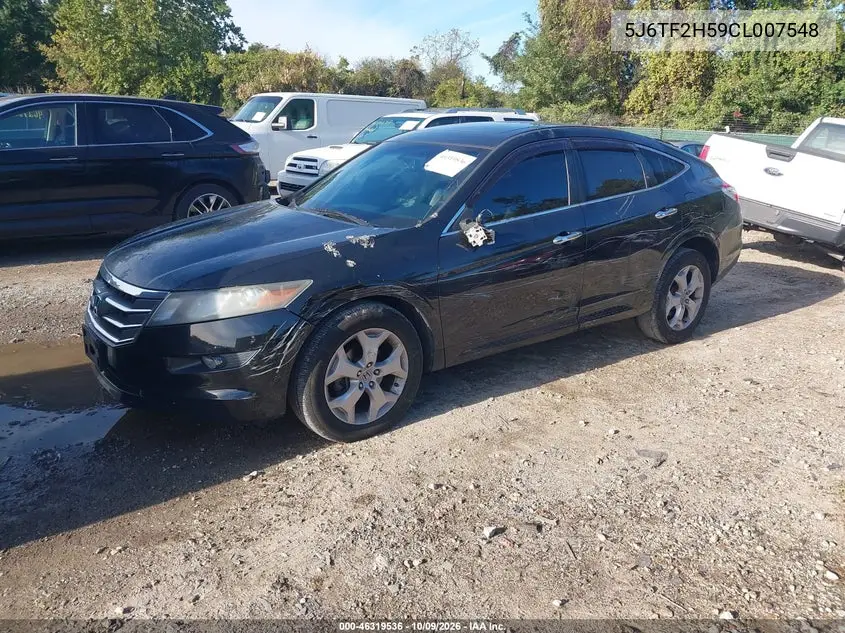 2012 HONDA CROSSTOUR VIN 5J6TF2H59CL007548 — фото 2
