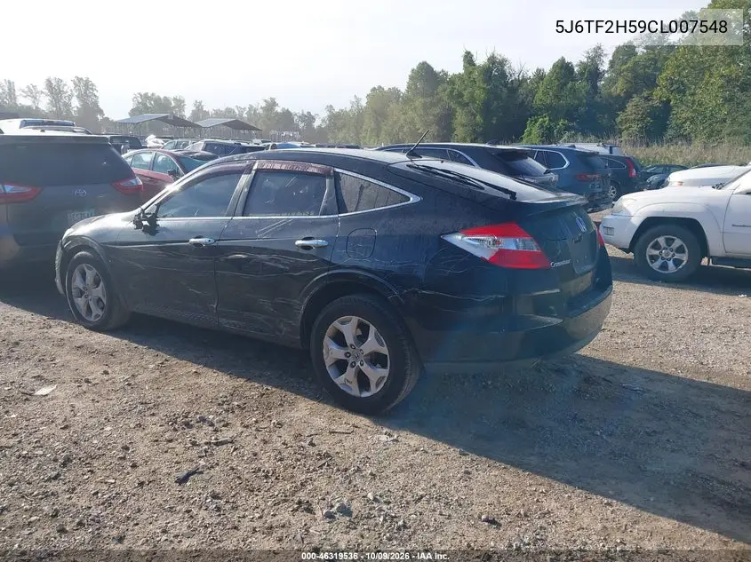 2012 HONDA CROSSTOUR VIN 5J6TF2H59CL007548 — фото 3