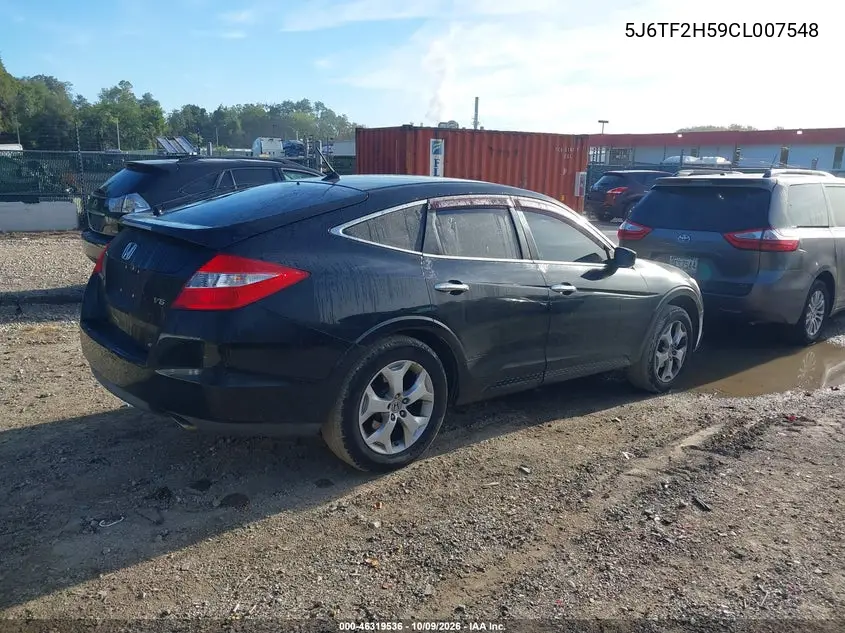 2012 HONDA CROSSTOUR VIN 5J6TF2H59CL007548 — фото 4
