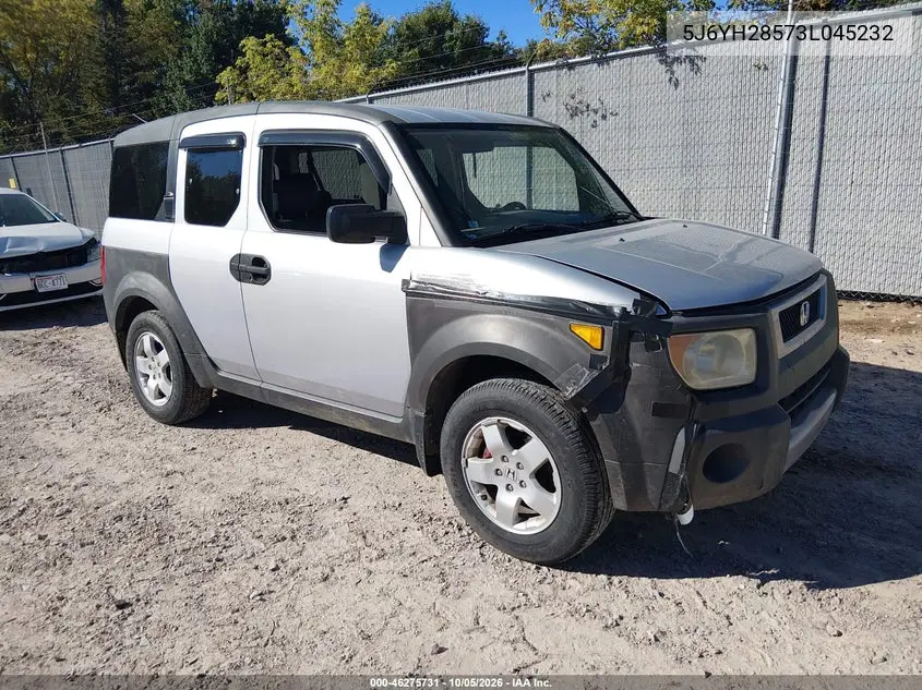 HONDA ELEMENT 2003, VIN 5J6YH28573L045232