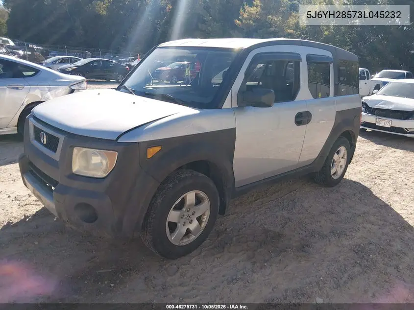 2003 HONDA ELEMENT VIN 5J6YH28573L045232 — фото 2