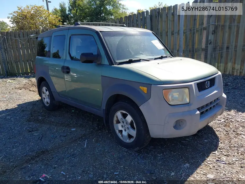HONDA ELEMENT 2004, VIN 5J6YH28674L015769