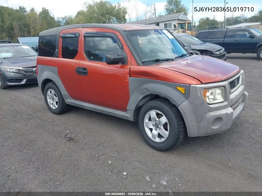 HONDA ELEMENT 2005, VIN 5J6YH28365L019710