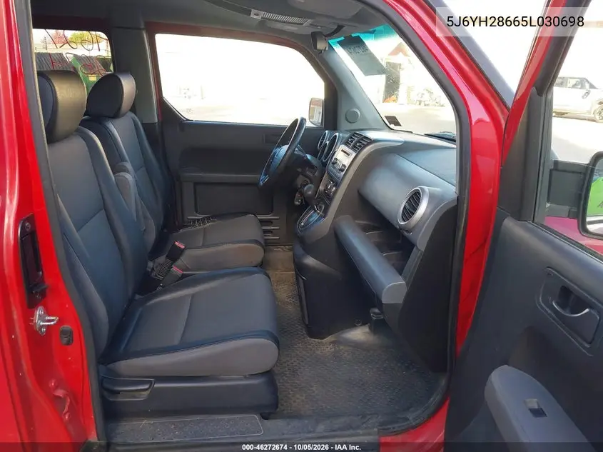 2005 HONDA ELEMENT VIN 5J6YH28665L030698 — фото 5
