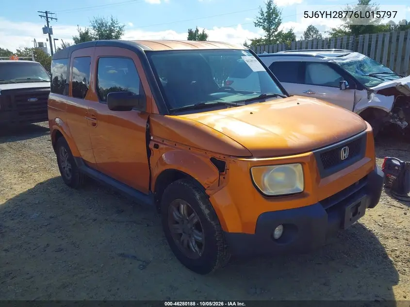 HONDA ELEMENT 2006, VIN 5J6YH28776L015797